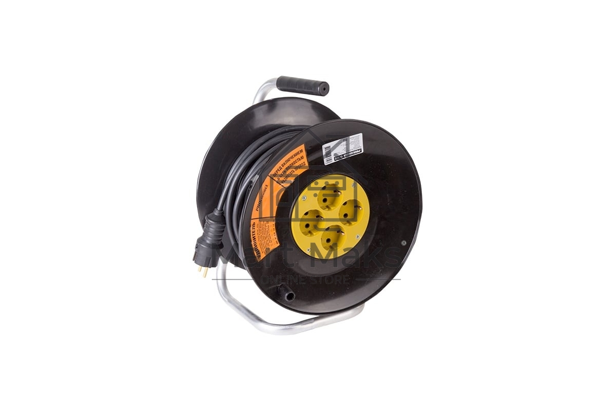 Удлинитель силовой на катушке PROconnect PROFESSIONAL 4 гнезда с/з 40 м 3х2,5 мм² 11-7614