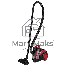 Пылесос Scarlett SC-VC80C11 красный/черный, 320/1500 Вт, уборка сухая, пылесборник контейнер 1.5 л