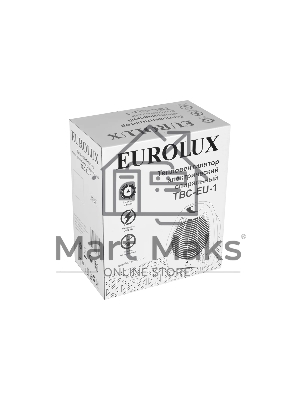 Тепловентилятор EUROLUX ТВС-EU-1, белый, 1800 Вт, 22 м2, термостат, 3 режима 67/2/8