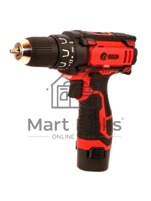 Дрель-шуруповерт Edon AD-12А, Аккумуляторная, 12В, 2 АКБ, Кейс