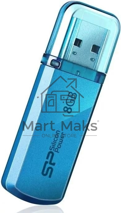 Флешка USB R/W Silicon Power R/W 8Gb Helios 101 SP008GBUF2101V1B USB2.0 синий