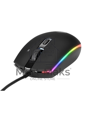 Мышь проводная Qumo Pretender M53 черный, 3200 dpi, USB, кнопки - 4