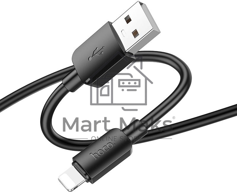 Кабель Hoco X96 Hyper iP USB (m)-Lightning (m) 1м черный коробка