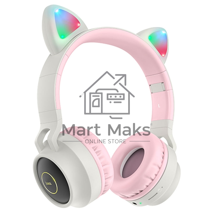 Гарнитура накладные Hoco W27 Cat серый беспроводные bluetooth накладные