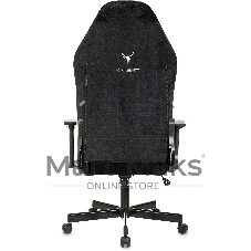 Кресло игровое Бюрократ Knight N1 Fabric черный Light-20, с подголов. крестовина металл