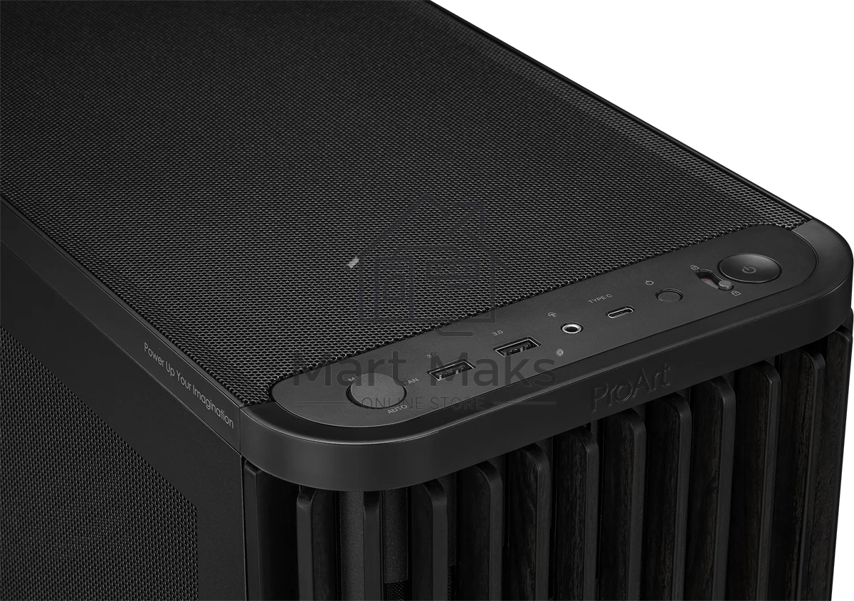 Компьютерный корпус ASUS PROART PA401 WOOD MESH PWM черный