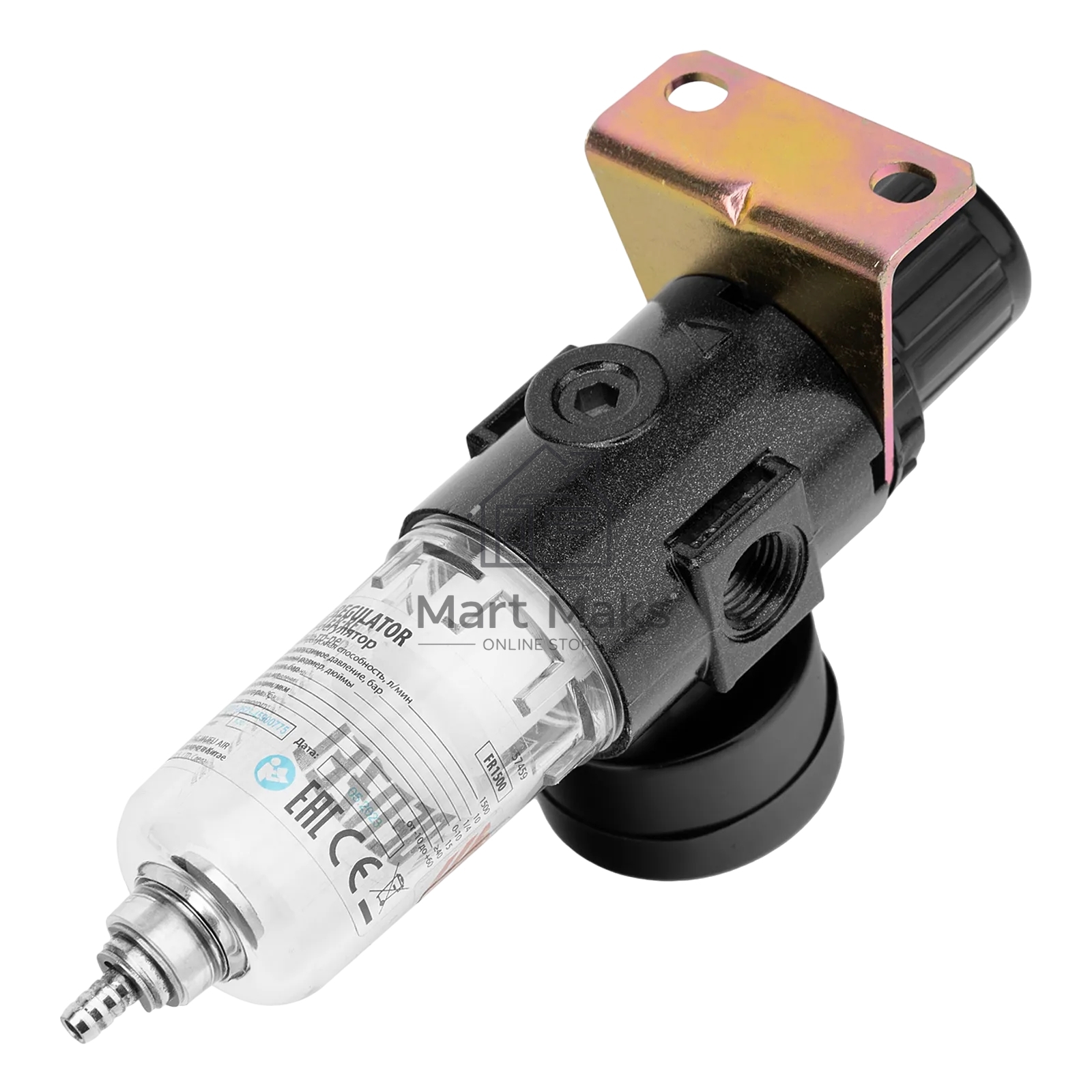 Фильтр-регулятор Denzel FR1500, 10 бар, 1500 л/мин, 1/4