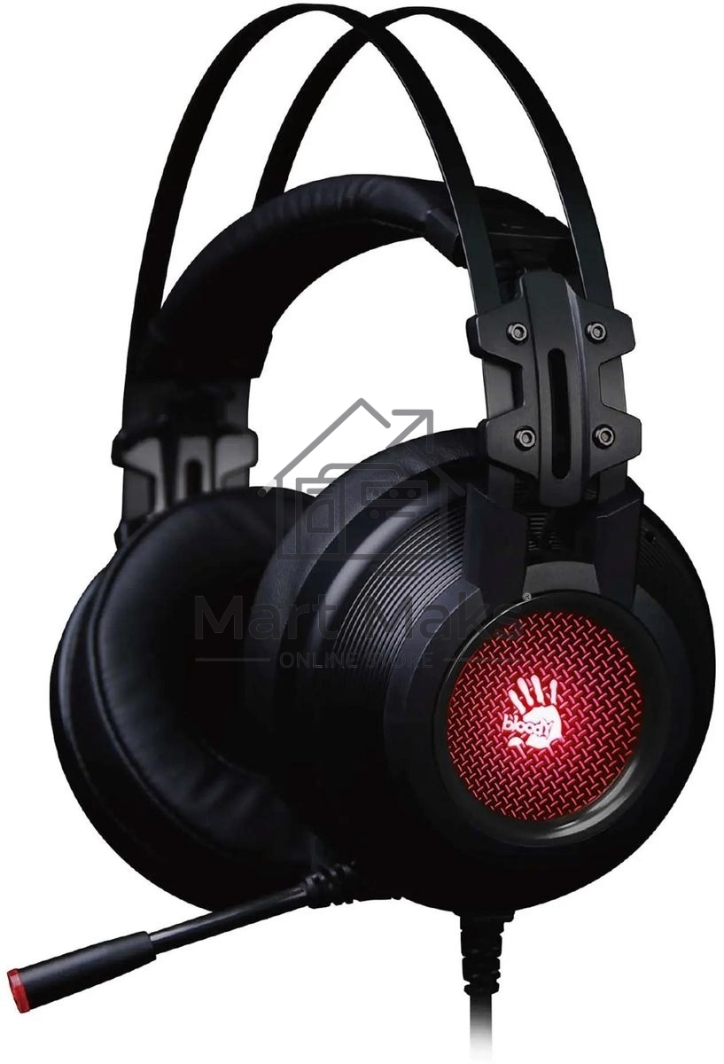 Гарнитура проводная с микрофоном A4 Bloody G525 черный 2м мониторные оголовье (G525 BLACK)