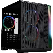 Корпус 1STPLAYER VT5 ARGB Black, Mini-Tower, чёрный, 3 x 120 мм