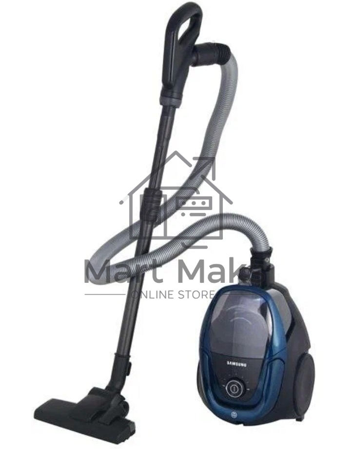 Пылесос Samsung VC18M3120VB синий, 380/1800 Вт, уборка сухая, пылесборник контейнер 2 л