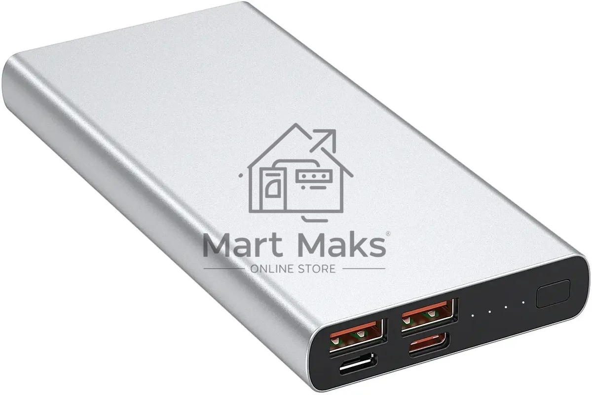 Портативный аккумулятор HIPER CORE 2XL Metal серебристый (10000 мАч)