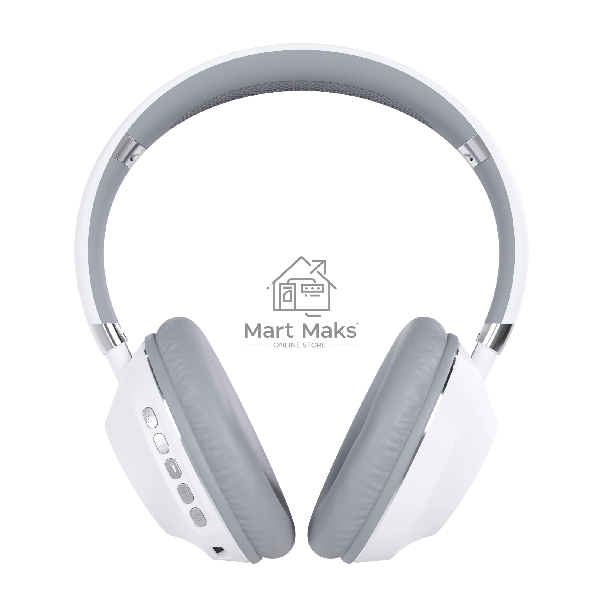 Наушники полноразмерные MORE CHOICE (4610196406218) HW34S White Grey