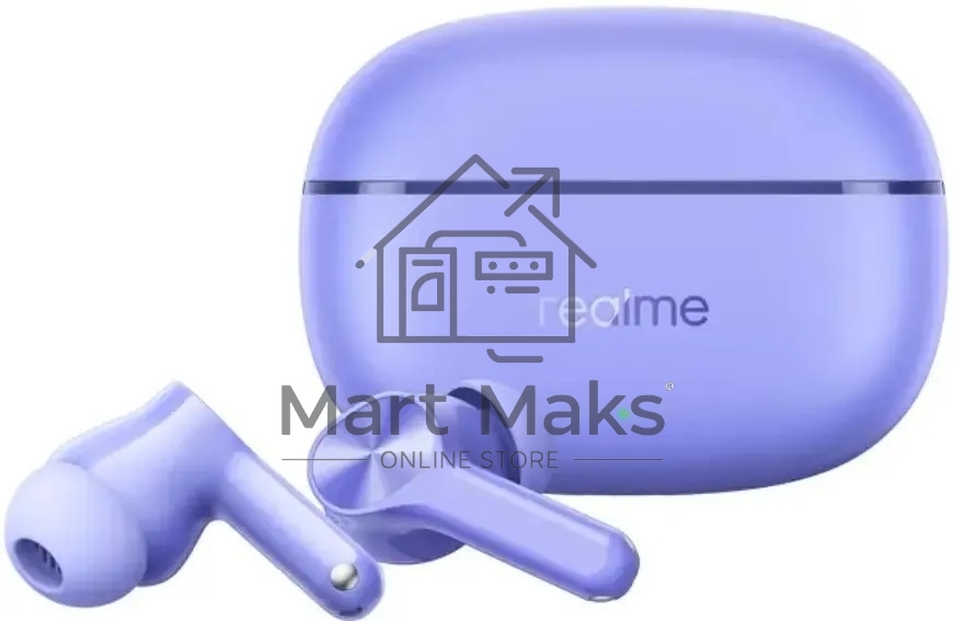 Гарнитура внутриканальные Realme Buds T200 Lite фиолетовый беспроводные bluetooth в ушной раковине (6941764454514)