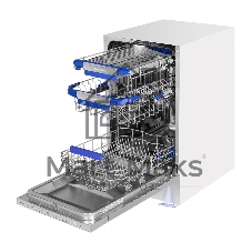 Встраиваемая посудомоечная машина Maunfeld MLP45330T Smart Beam Inverter Wi-Fi, белый, 44.8 см, 10 компл., 44 дБ, класс A+++