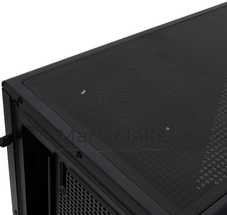 Компьютерный корпус без блока питания HSPD M510, Mesh Mid Tower, черный, TG, 0.5 SPCC, no fans ATX, mATX, mITX 180/280/160мм 1x2.5