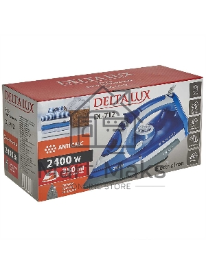 Утюг Delta LUX DL-712 белый с синим