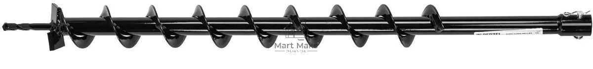 Шнек для грунта Denzel E-60, диаметр 60 мм, длина 800 мм, соединение 20 мм, несъемный нож