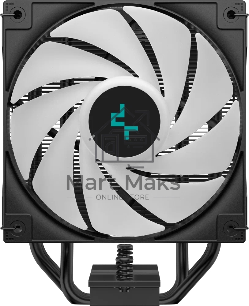 Кулер для процессора DEEPCOOL AG400 DIGITAL PLUS черный, 120 мм, алюминий/медь, 2100 об/мин, 31.6 дБ, 4 pin, 220 Вт, 152.7 мм