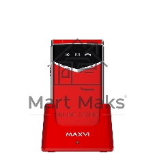 Мобильный телефон Maxvi E11ds красный/серебристый