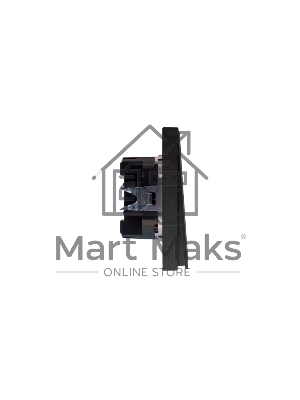 Выключатель STRONG 1 кл проходной (переключатель) 10А с/у графит KRANZ