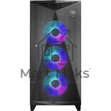 Компьютерный корпус MSI MPG GUNGNIR 300R AIRFLOW Midi Tower, EATX, 2xUSB 3.2 Gen 1, 1xUSB 3.2 Gen2 Type-C,4x120мм PWM ARGb Fan, ARGb+PWM Control Board, Tempered Glass Window