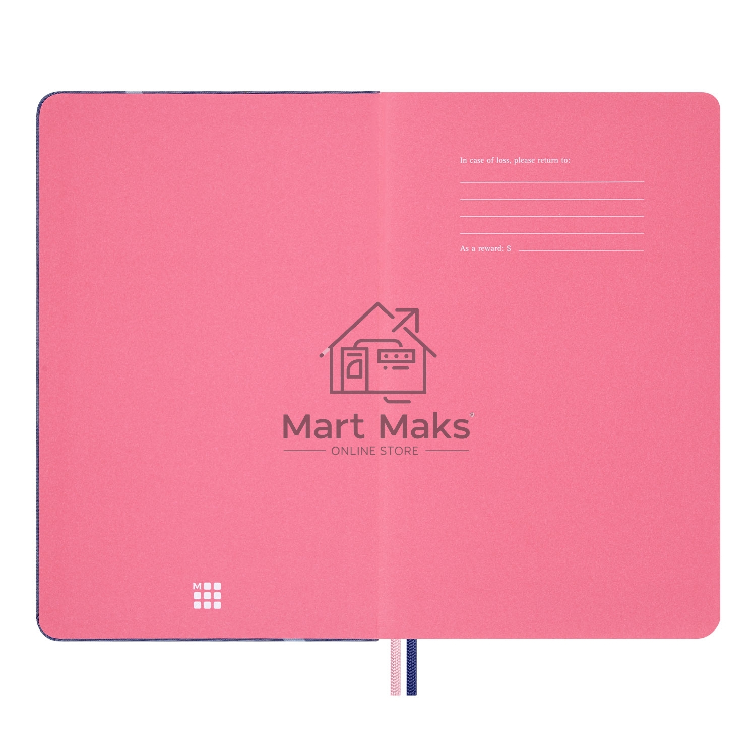 Блокнот Moleskine LIMITED EDITION SAKURA LESU08QP060BOX Large 130х210мм, обложка текстиль, 176 страниц, линейка, твердая обложка, подарочная коробка, синий, 2025