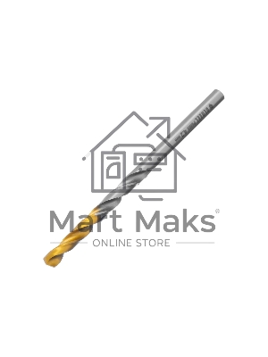 Сверло спиральное по металлу Denzel 4,2 x 75мм, Р6М5, Golden Tip