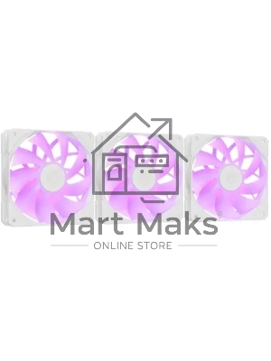 Вентилятор для корпуса ID-COOLING TF-12025-PRO-ARGB TRIO WHITE (3 pcs, 120мм, 1800rpm, 35.2 дБ, PWM 4-pin, ARGB, белый) (TF-12025-PRO-ARGB TRIO WHITE)