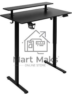 Игровой компьютерный стол Defender Alliance черн,110*60,высота 72-117,полк 1