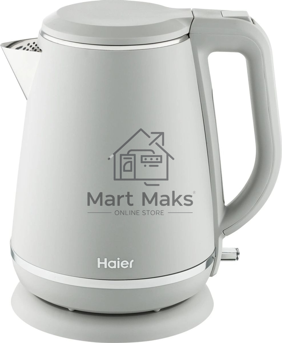 Чайник электрический Haier HK-502 1.5л. 3000Вт серый корпус: нерж.сталь/пластик (TD0029960RU)