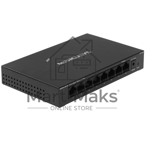 Коммутатор Mercusys MS108GS, 8×1 Гбит/с, неуправляемый