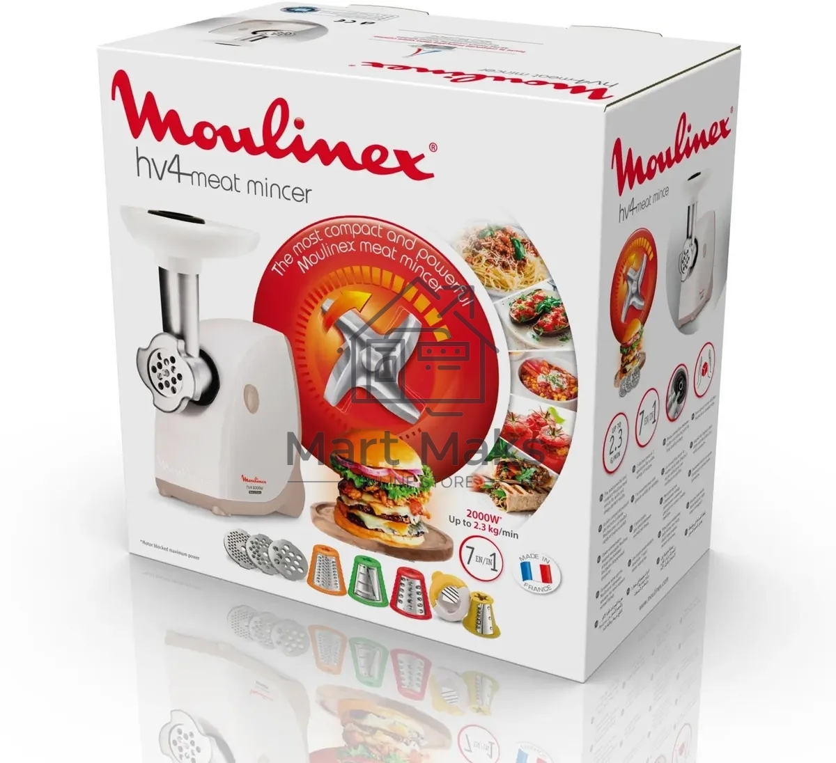 Мясорубка Moulinex ME476132 белый/бежевый, 2000 Вт