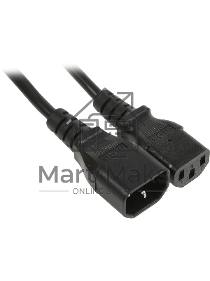 Шнур сетевой Rexant IEC 320 C13 – IEC 320 C14 3x0,75мм², длина 1,8м