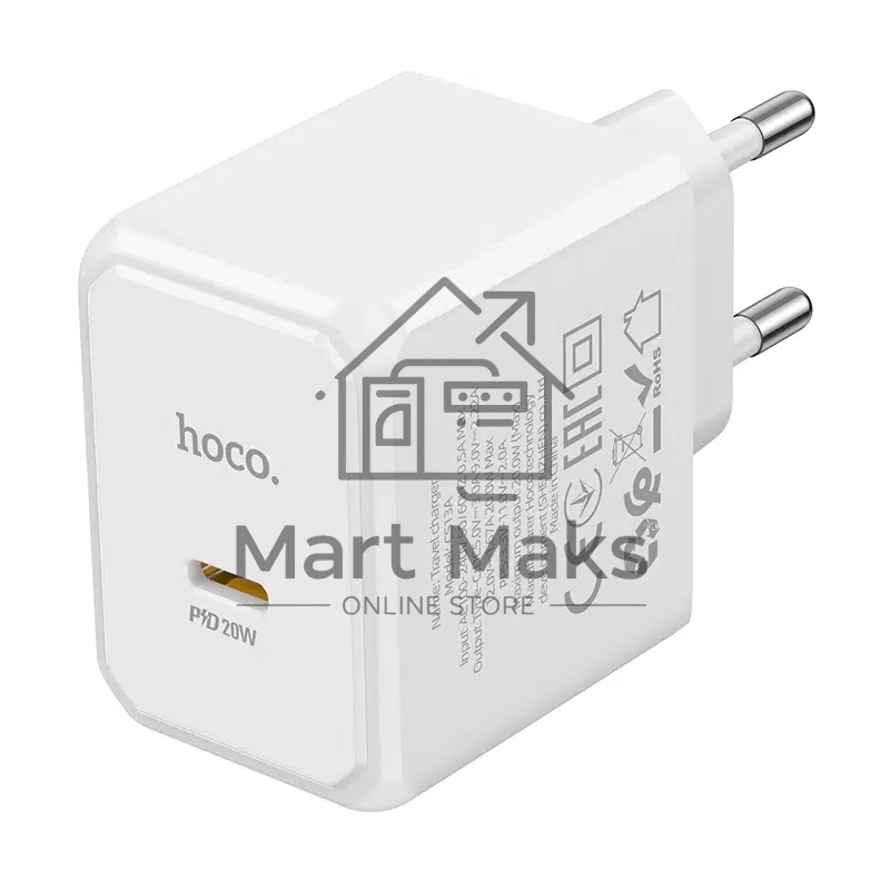 Сетевое зарядное устройство HOCO (6942007603812) CS13A 1USB 3.0A PD 20W
