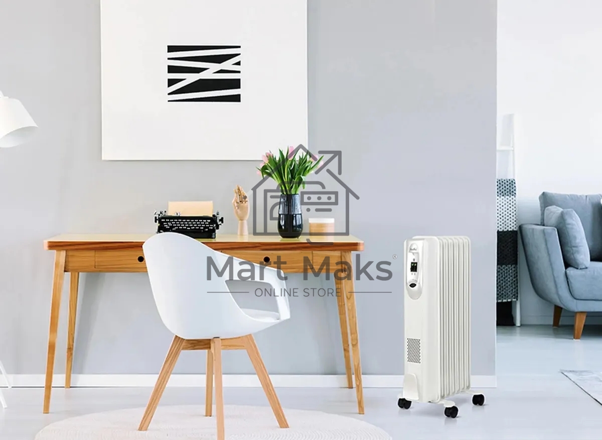 Обогреватель масляный Ballu Comfort BOH/CM-11WDN (11 секций) белый, 2200 Вт, 27 м2, термостат