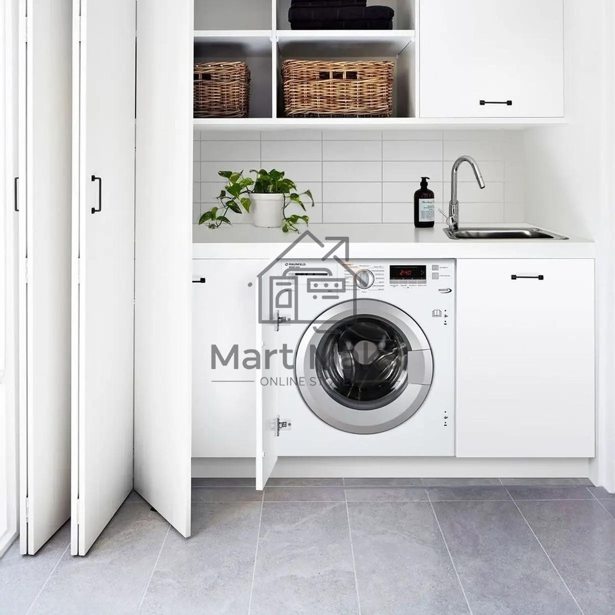 Встраиваемая стиральная машина Maunfeld MBWM1486S с сушкой