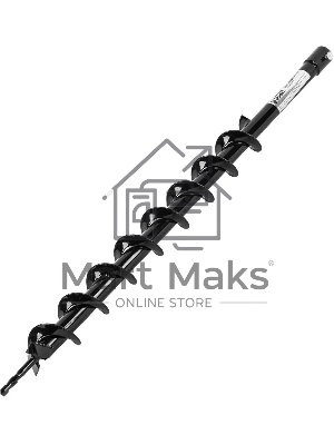 Шнек для грунта Denzel E-60, диаметр 60 мм, длина 800 мм, соединение 20 мм, несъемный нож