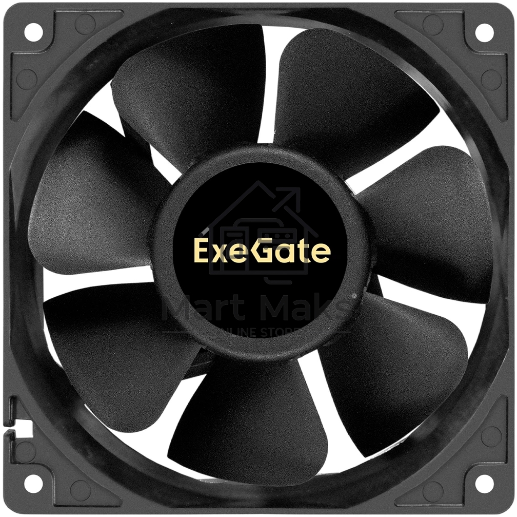 Вентилятор корпусной ExeGate EX12038S2P-24, 120 мм, 3000 об/мин, 46 дБ, 2-pin, без подсветки