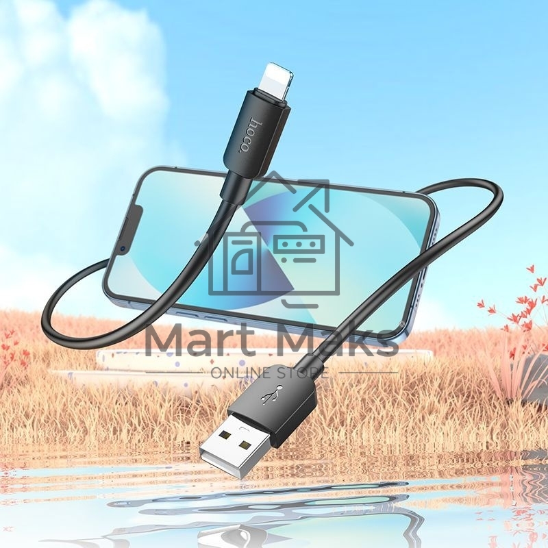 Кабель Hoco X96 Hyper iP USB (m)-Lightning (m) 1м черный коробка