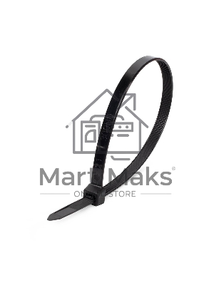 Нейлоновые стяжки FORTISFLEX КСС 3х150 черный 100 штук 49408