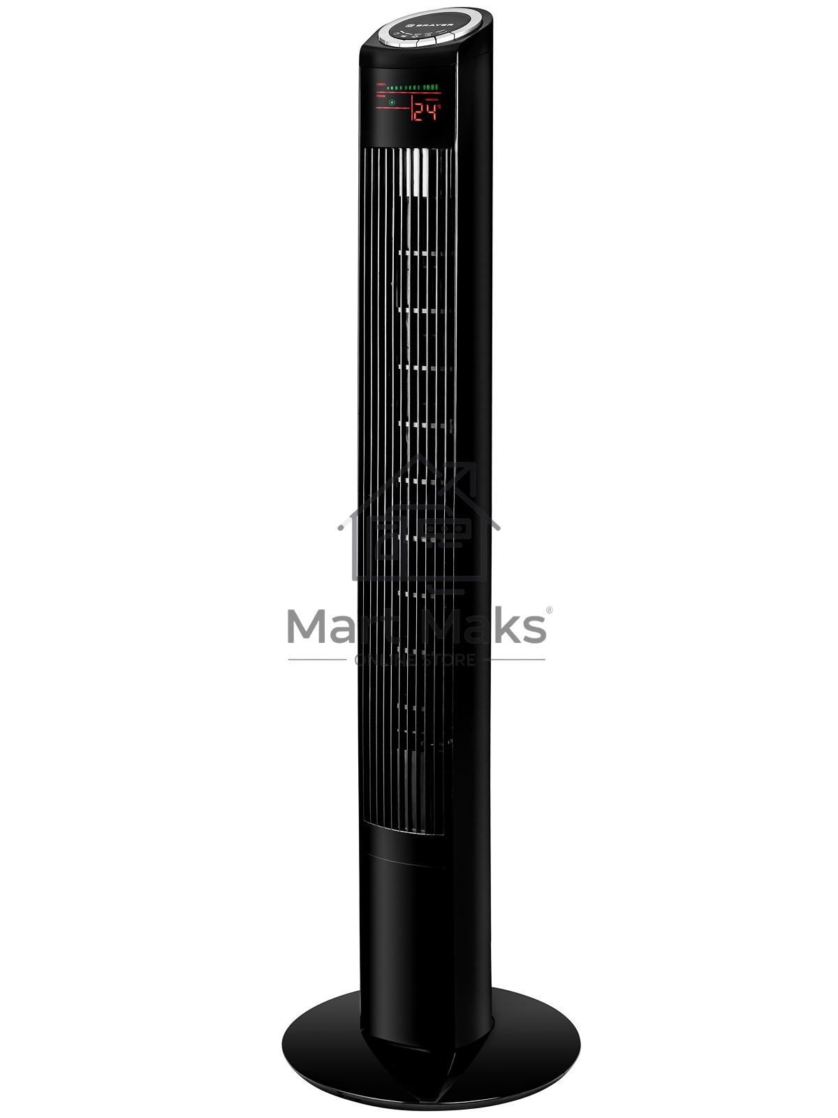 Вентилятор Brayer BR4985 черный, напольный, 50 Вт, 3 скорости