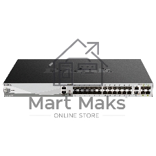 Коммутатор D-Link DGS-3130-30S/B1A, 24×1 Гбит/с SFP + 4×10 Гбит/с SFP+ + 2×10 Гбит/с Combo, управляемый