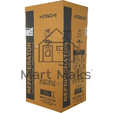 Холодильник Hitachi R-W660PUC7 GBK черный двухкамерный 396/144л морозилка сверху, No Frost, Side by Side