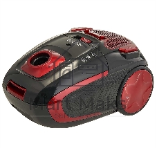 Пылесос Delta LUX DL-0848 черный/красный, 400/2200 Вт, уборка сухая, пылесборник мешок 3,5 л