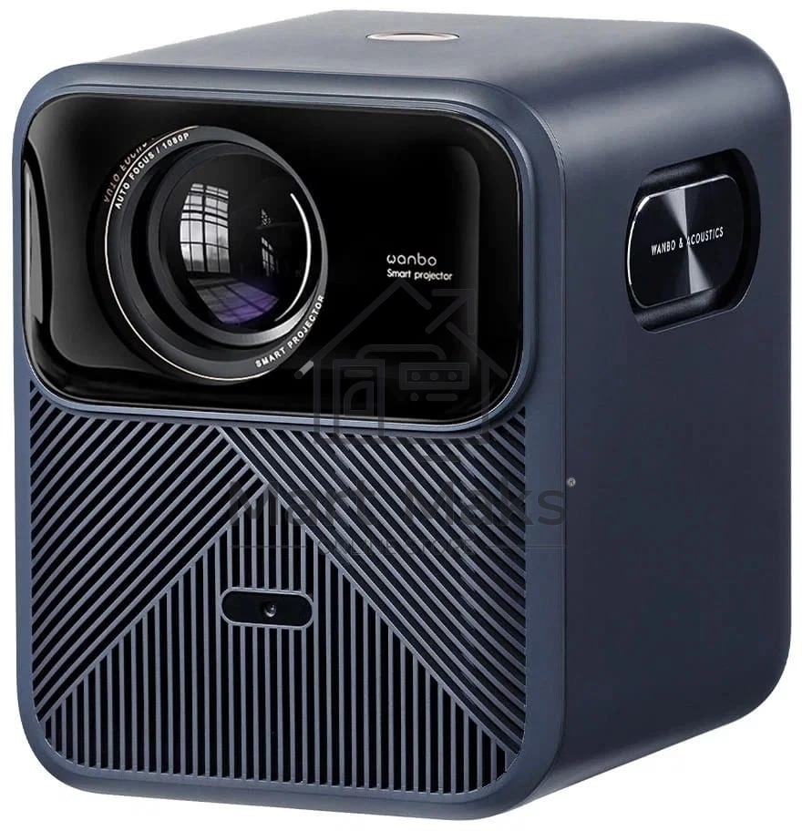 Проектор Wanbo Projector Mozart 1 синий (LCD, 1920x1080, 900Lm, 1.2:1, 3000:1, Smart TV, Android 9.0, 2+32GB, HDMI, 2xUSB, Wi-Fi, BT) (6970885350535)