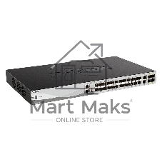 Коммутатор D-Link DGS-3130-30S/B1A, 24×1 Гбит/с SFP + 4×10 Гбит/с SFP+ + 2×10 Гбит/с Combo, управляемый
