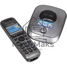 Телефон беспроводной (DECT) Panasonic KX-TG2511RUM (металик) АОН, Caller ID,спикерфон на трубке,переход в Эко режим одним нажатием