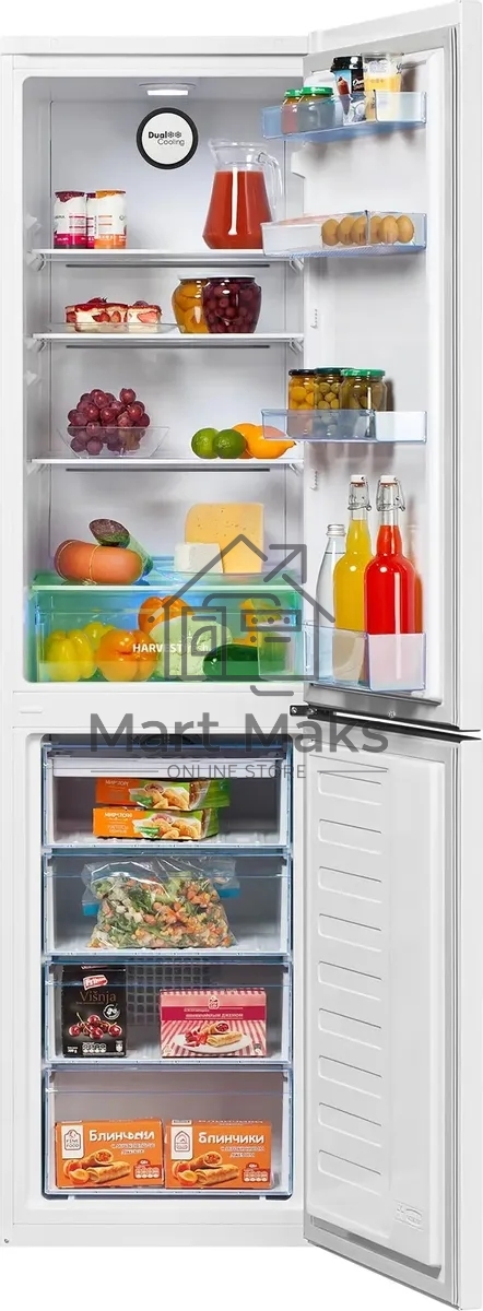 Холодильник Beko B3R0CNK332HW белый двухкамерный 200/100л морозилка снизу, No Frost