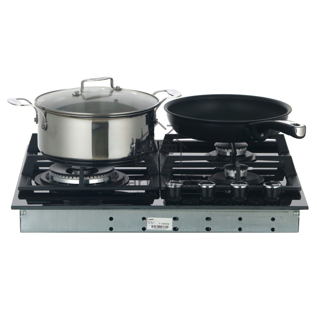 Встраиваемая газовая панель Hotpoint HGS 62F/BK, независимая, черный