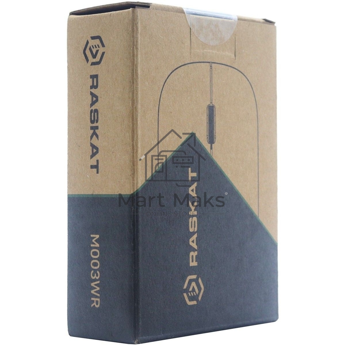 Мышь беспроводная Raskat M003WR белый, 2400 dpi, радиоканал, Bluetooth, USB, кнопки - 3